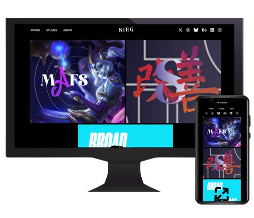 Respsonsive image of the project